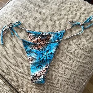 I AM GIA blue paisley bikini bottom